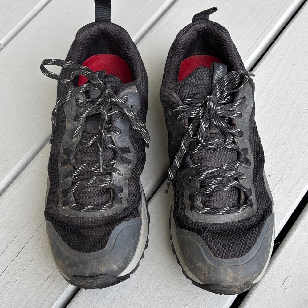 The North Face Black and Gray Athletic Shoes